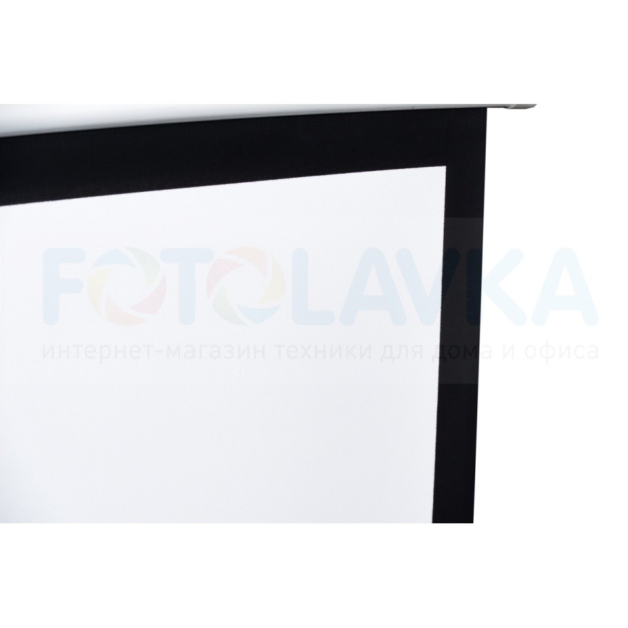 Экран настенно-потолочный, моторизованный 135'' (16:9,  298x168 см, полотно Fiberglass, белый корпус, экстрадроп - 60 см)