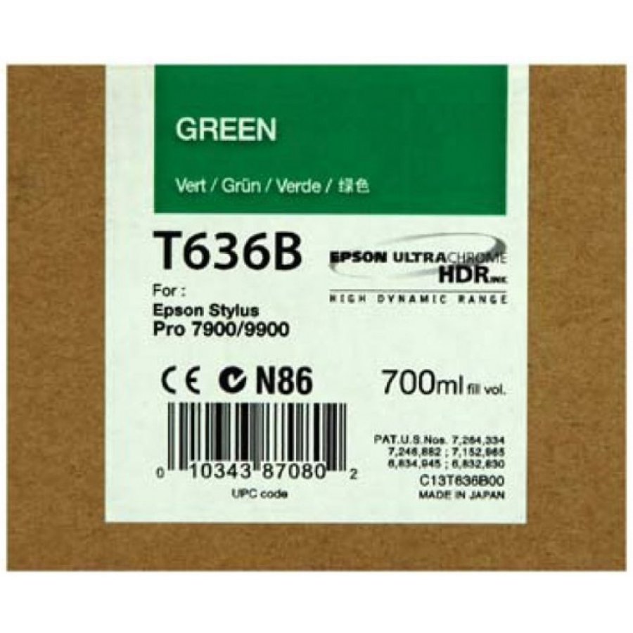 T636B Картридж зеленый повышенной емкости для Stylus Pro 7900/9900