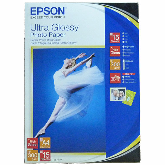 41927 Глянцевая фотобумага EPSON Ultra Glossy Photo Paper A4 (15 листов, 300 г/м2)