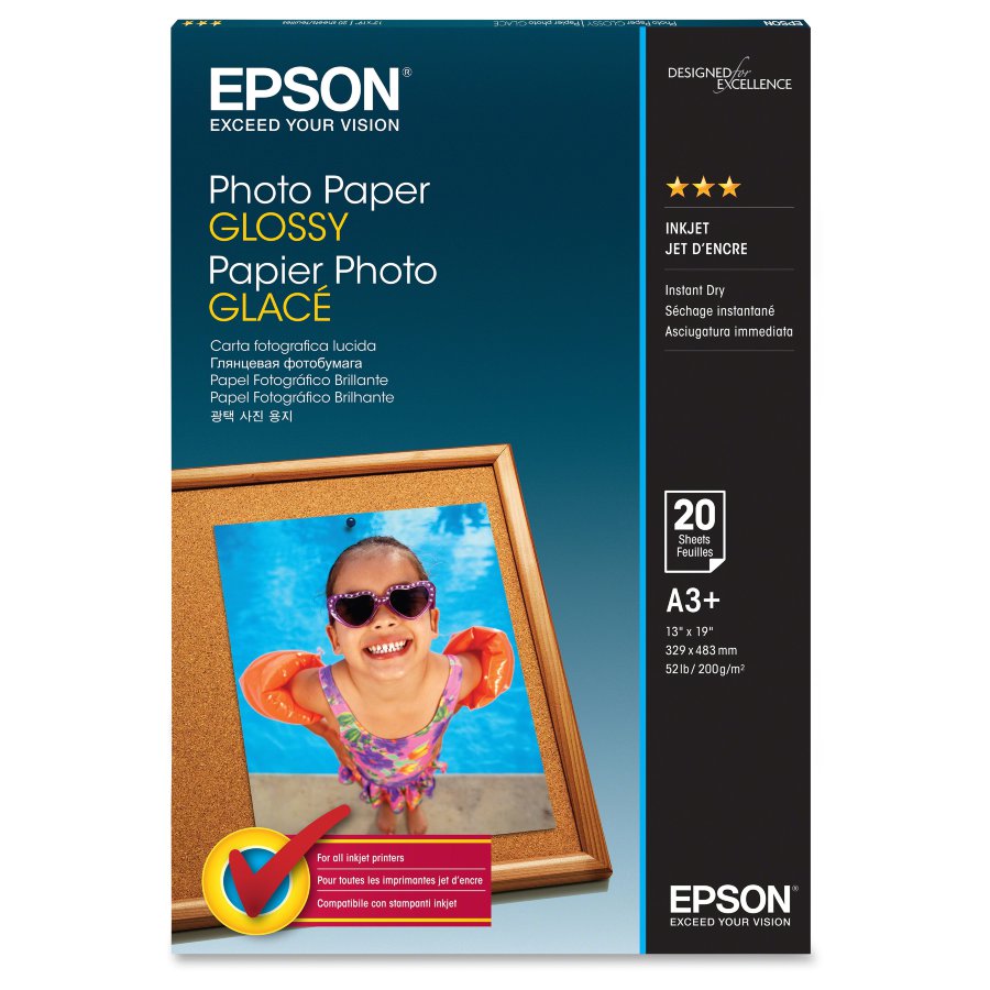 42535 Глянцевая фотобумага EPSON Photo Paper Glossy A3+ (20 листов, 200 г/м2)