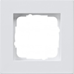 0211225 - Gira E2 Рамка на 1 пост для установки заподлицо, цвет Белый матовый