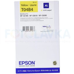 T04B440 Картридж EPSON повышенной емкости с желтыми чернилами для WF-C8190DW/C8690DWF (4 600 страниц)