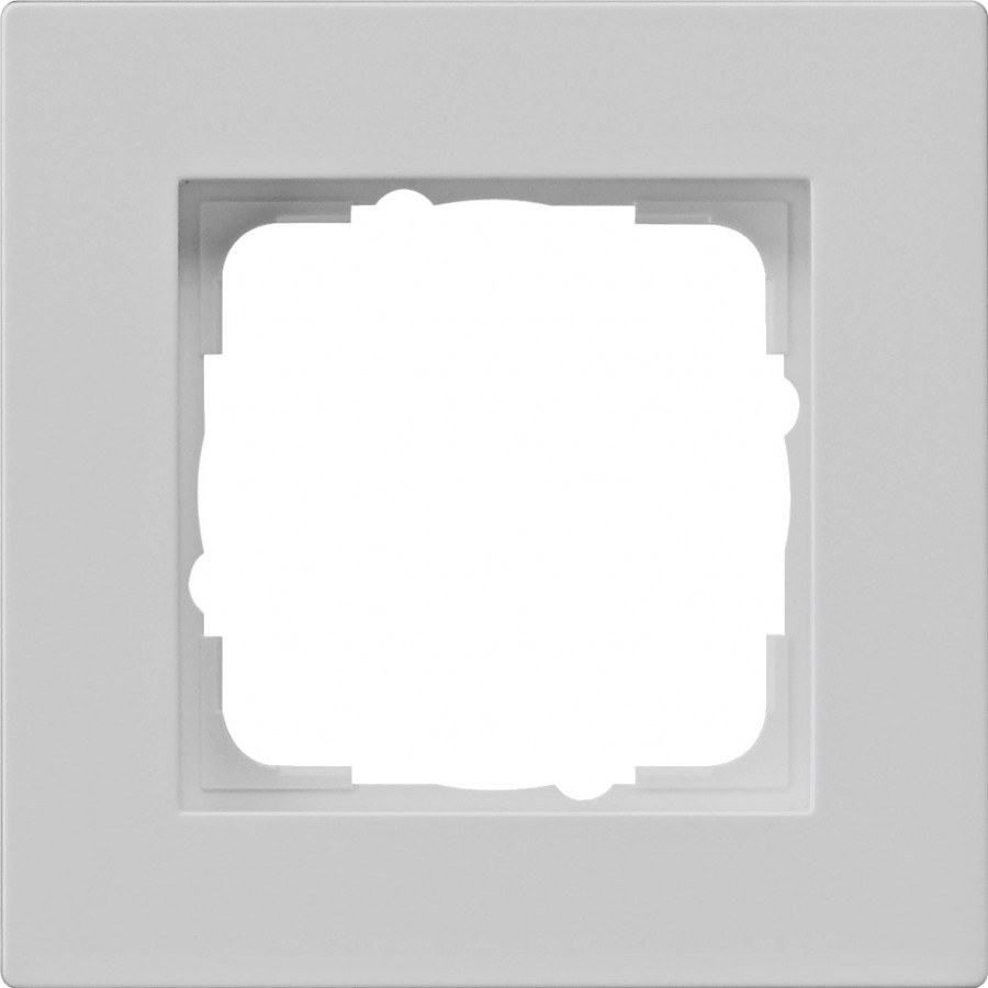 0211375 - Gira E2 Рамка на 1 пост для установки заподлицо, цвет Серый матовый