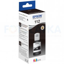 T06C14A Контейнер EPSON 112 EcoTank с черными чернилами EPSON для L11160/ L15150/ L15160/ L6490/ L6550/ L6570/ Pro L15180/ Pro L6580
