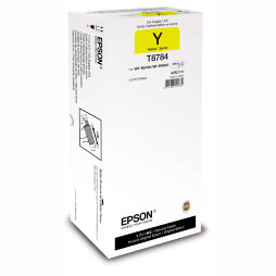 T8784 Контейнер с желтыми чернилами EPSON для WF-R5190DTW / WF-R5690DTWF (повышенной емкости, ресурс 50000 страниц)