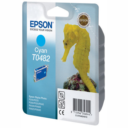 T0482 Картридж EPSON с голубыми чернилами