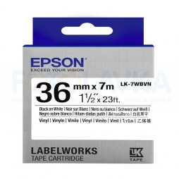 Виниловая лента LK-7WBVN для Epson LabelWorks LW-900P/LW-1000P