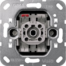 010600 - Gira Механизм 1-клавишного выключателя 10А; 250В;~ / проходной выключатель