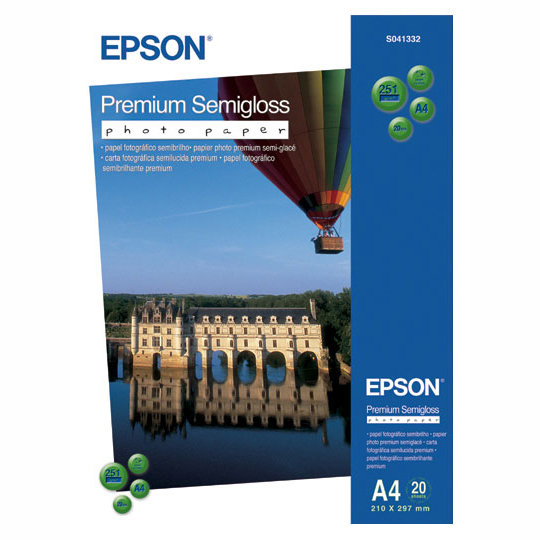 41332 Полуглянцевая фотобумага EPSON Premium Semigloss Photo Paper A4 (20 листов, 260г/м2)