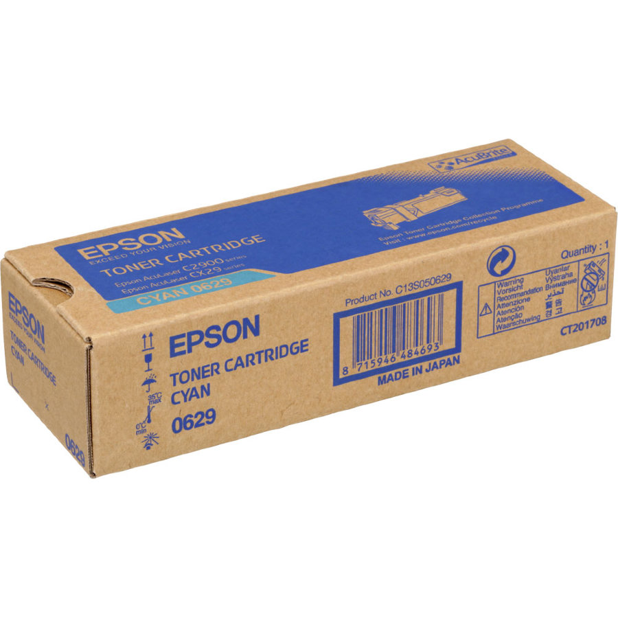 S050629 Тонер-Картридж EPSON голубой для AcuLaser C2900/CX29