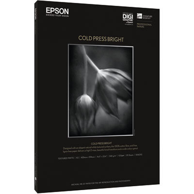 42310 Матовая фотобумага EPSON Fine Art Paper Cold Press Bright A3+ (25л., 340 г/м2)