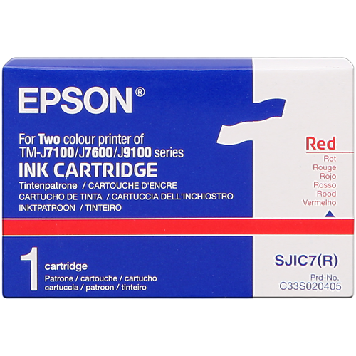 Картридж EPSON с красными чернилами SJIC7(R) для TM-J7100/7600