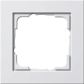 021129 Установочная рамка Gira E2 (цвет Белый глянцевый, один пост)