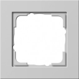 021137 Установочная рамка Gira E2 (цвет Серый матовый, один пост)