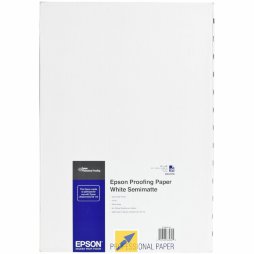 42118 Полуматовая фотобумага EPSON для цветопроб Proofing Paper White Semimatte A3+