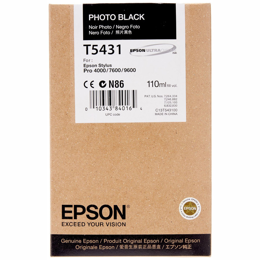 T5431 Картридж EPSON черный для Stylus Pro 7600/9600