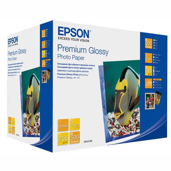 42199 Глянцевая фотобумага EPSON Premium Glossy Photo Paper 13x18 (500 листов, 255 г/м2)