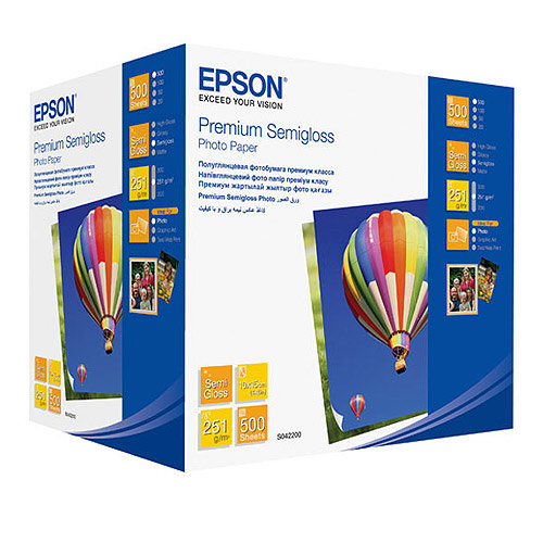 42200 Полуглянцевая фотобумага EPSON Premium Semigloss Photo Paper 10x15 (500 л., 260 г/м2)